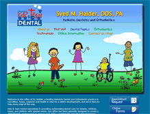 Tablet Screenshot of kidzandteendental.com